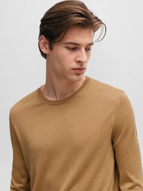 Бежевий светр BOSS з вовни: фото 3 - Invogue