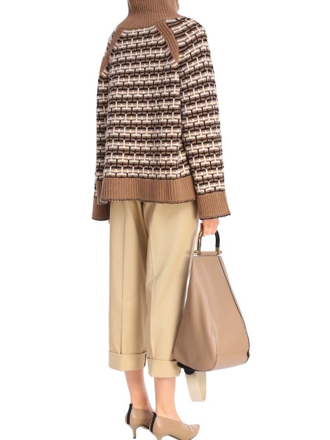 Коричневый свитер BY MALENE BIRGER: фото 2 - Invogue