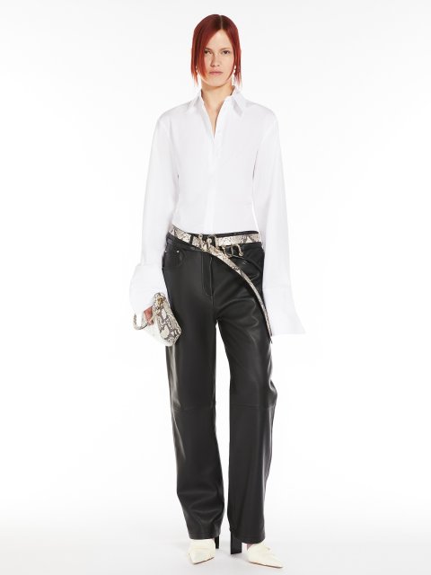 Біла сорочка Sportmax поплінова: фото 1 - Invogue