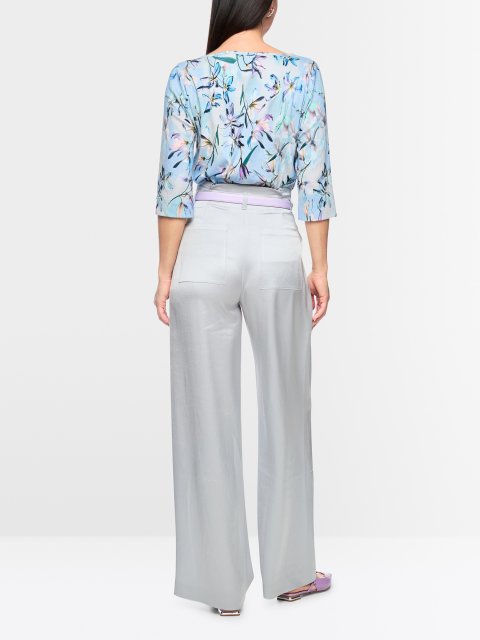 Серые брюки Marc Cain из ацетата и полиэстера: фото 3 - Invogue