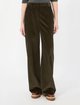 Штани кольору хакі Weekend Max Mara з бавовни: фото 2 - Invogue