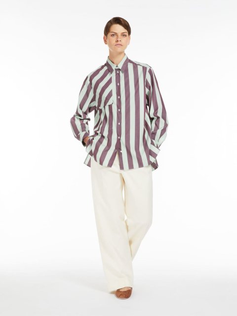 Молочні брюки WEEKEND MAX MARA вільного крою: фото 4 - Invogue