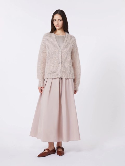 Бежевий кардиган WEEKEND MAX MARA з суміші мохеру: фото 1 - Invogue