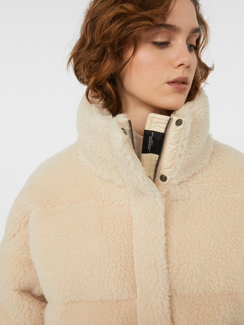 Молочная куртка WEEKEND MAX MARA из шерсти: фото 1 - Invogue