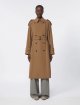 Коричневий тренч MAX MARA з вовняного габардину: фото 2 - Invogue