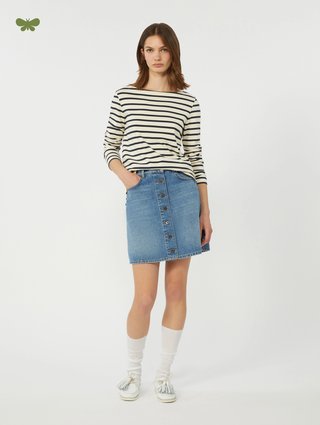 Синяя юбка WEEKEND MAX MARA из хлопкового денима: фото 1 - Invogue