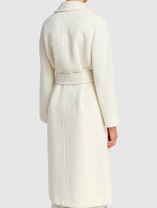 Белое пальто MAX MARA: фото 4 - Invogue