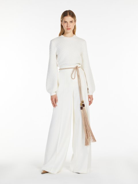 Білий светр Max Mara з вовни та кашеміру: фото 1 - Invogue