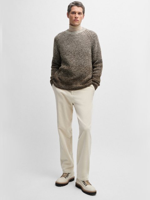 Бежевий светр BOSS з ефектом деграде: фото 3 - Invogue