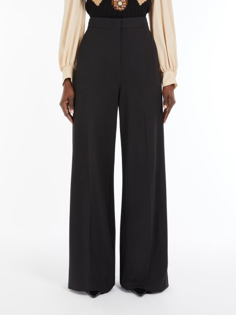 Черные брюки Max Mara широкие: фото 2 - Invogue