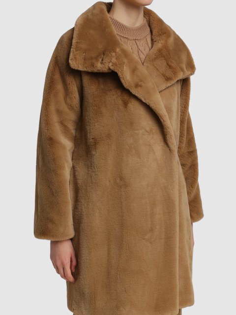 Коричневая шуба MARELLA: фото 3 - Invogue