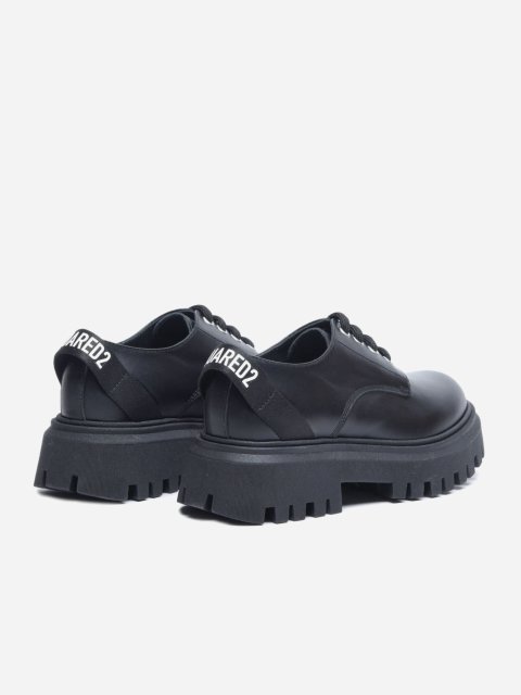 Чорні туфлі DSQUARED KID зі шкіри: фото 2 - Invogue