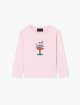 Ліловий джемпер EMPORIO ARMANI KIDS з бавовни: фото - Invogue