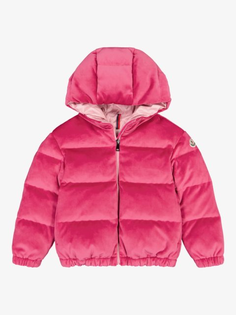 Розовая куртка MONCLER ENFANT: фото - Invogue