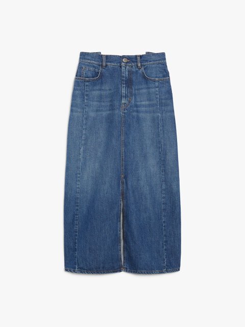 Синя спідниця WEEKEND MAX MARA з деніму: фото - Invogue