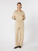 Карамельні брюки MAX MARA з суміші бавовни та шовку: фото 1 - Invogue