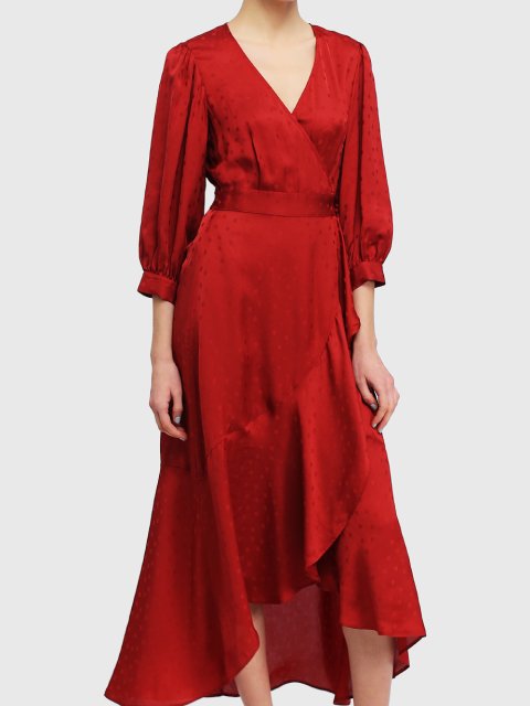 Красное платье MAX&CO: фото 3 - Invogue