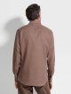 Темно-коричнева сорочка ZEGNA з бавовни та кашеміру: фото 2 - Invogue