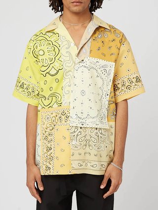 Жёлтая рубашка KENZO: фото 1 - Invogue