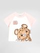 Леопардова футболка DOLCE&GABBANA KIDS з бавовни: фото - Invogue