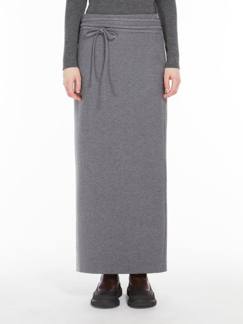 Сіра спідниця WEEKEND MAX MARA прямого крою: фото 1 - Invogue