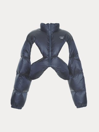 Синя куртка PUSHBUTTON з вирізами: фото - Invogue