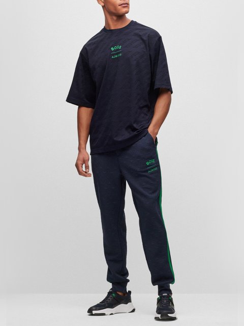 Тёмно-синяя футболка BOSS: фото 1 - Invogue