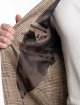 Бежевий жакет Zegna з шовку у клітинку: фото 4 - Invogue