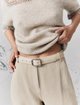 Серый ремень Marella из кожи: фото 1 - Invogue