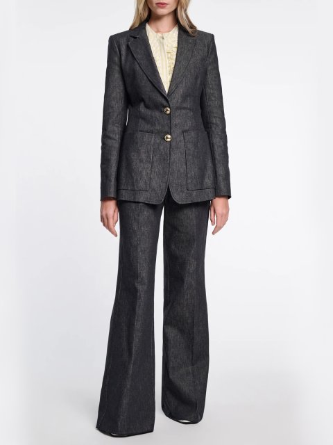 Синие брюки Dorothee Schumacher джинсовые: фото 1 - Invogue