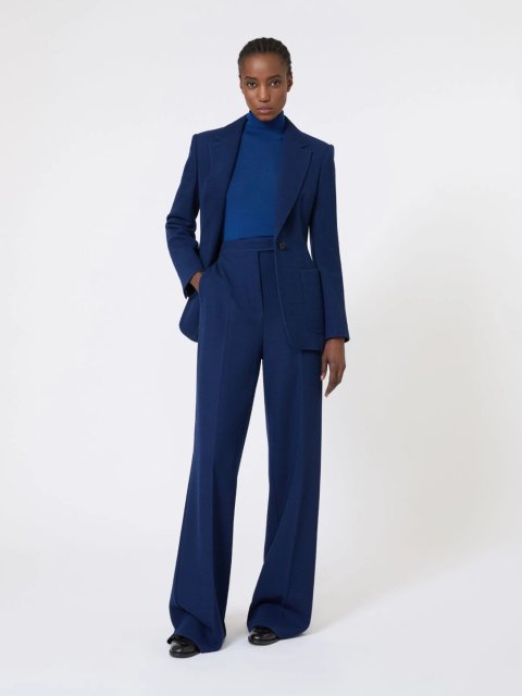 Синий свитер MAX MARA из чистой шерсти: фото 1 - Invogue