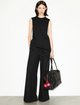 Черные брюки Max&Co из хлопка и шерсти: фото 1 - Invogue