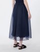 Темно-синя спідниця максі Weekend Max Mara з шовку: фото 4 - Invogue