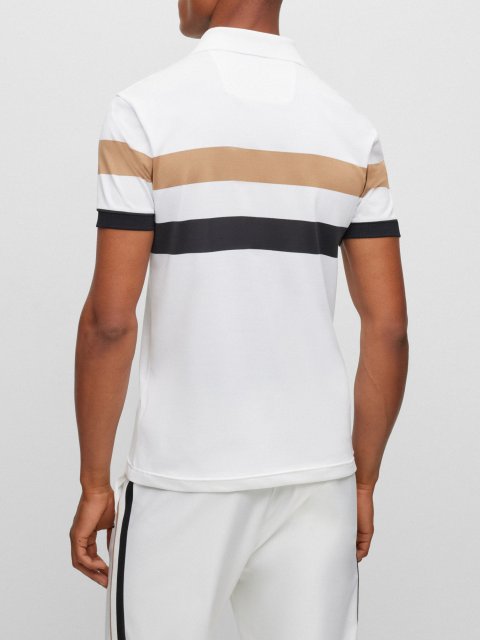 Біле поло BOSS: фото 2 - Invogue