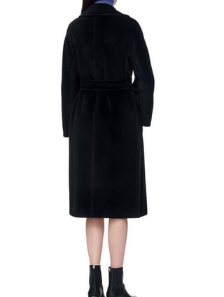 Черное пальто MAX MARA: фото 2 - Invogue