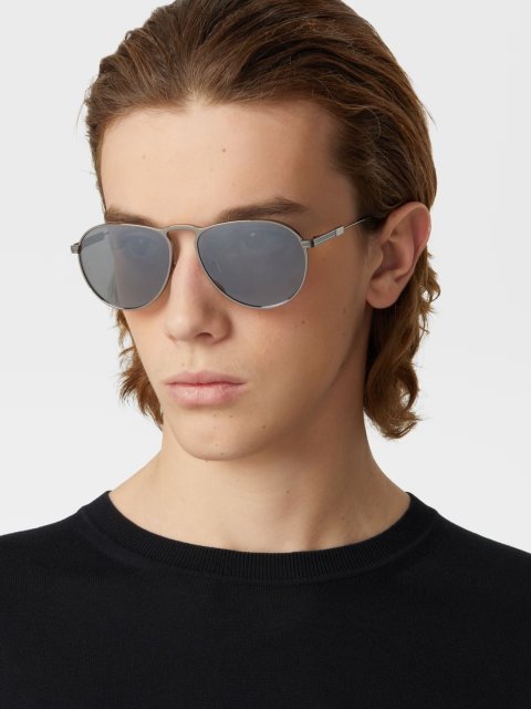 Срібні окуляри ZEGNA : фото 1 - Invogue
