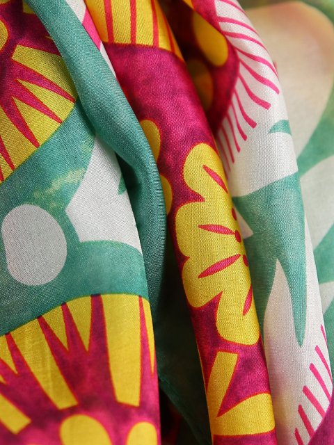 Зелёный платок WEEKEND ACCESSORIES: фото 6 - Invogue