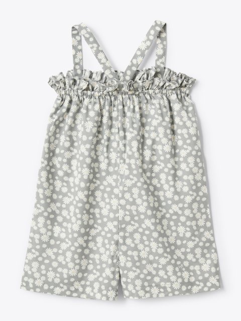 Серый комбинезон IL GUFO с цветочным принтом: фото 2 - Invogue