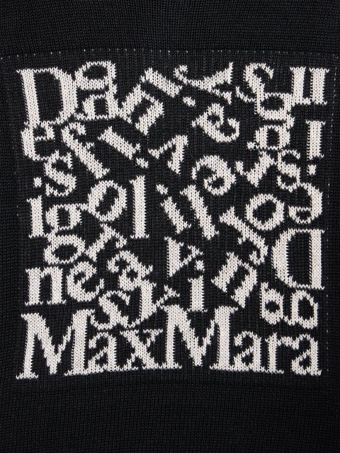 Чорний светр Max Mara з льону: фото 2 - Invogue