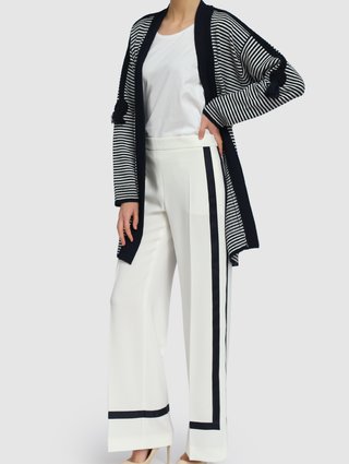 Кремовые брюки MAX MARA: фото 1 - Invogue