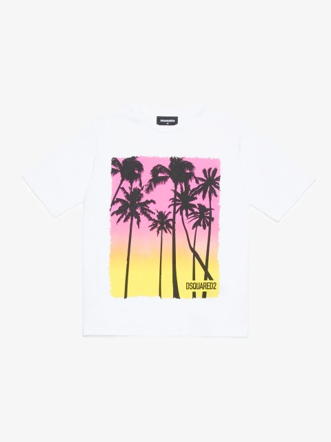 Біла футболка DSQUARED KID : фото - Invogue