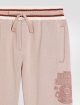 Розовые брюки DOLCE&GABBANA KIDS из хлопка: фото 4 - Invogue