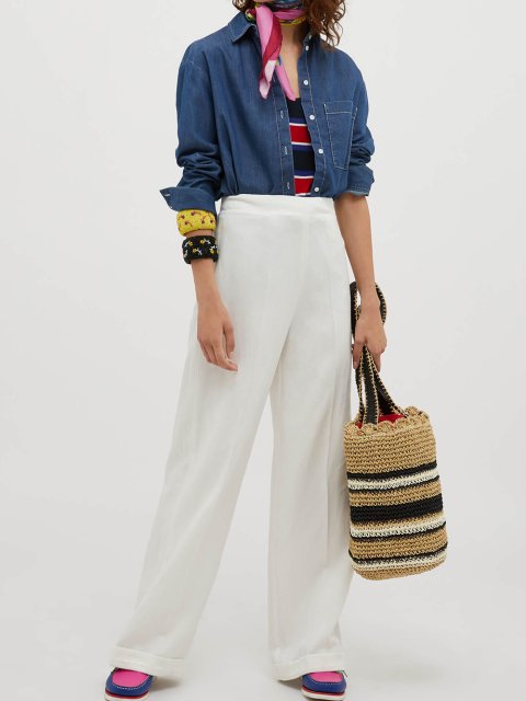 Синий топ MAX&CO: фото 4 - Invogue