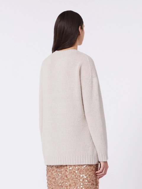 Бежевий светр WEEKEND MAX MARA з альпаки та бавовни: фото 3 - Invogue