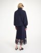 Темно-синя спідниця BY MALENE BIRGER атласна: фото 2 - Invogue