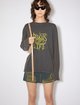 Сіра футболка Acne Studios з принтом: фото 1 - Invogue