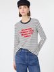 Белая футболка Weekend Max Mara в полоску из хлопка и эластана: фото 4 - Invogue