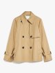 Бежевий короткий плащ WEEKEND MAX MARA: фото - Invogue