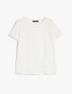 Біла футболка Weekend Max Mara з бавовни та льону: фото - Invogue