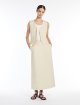 Молочний жилет Weekend Max Mara з віскози та льону: фото 1 - Invogue